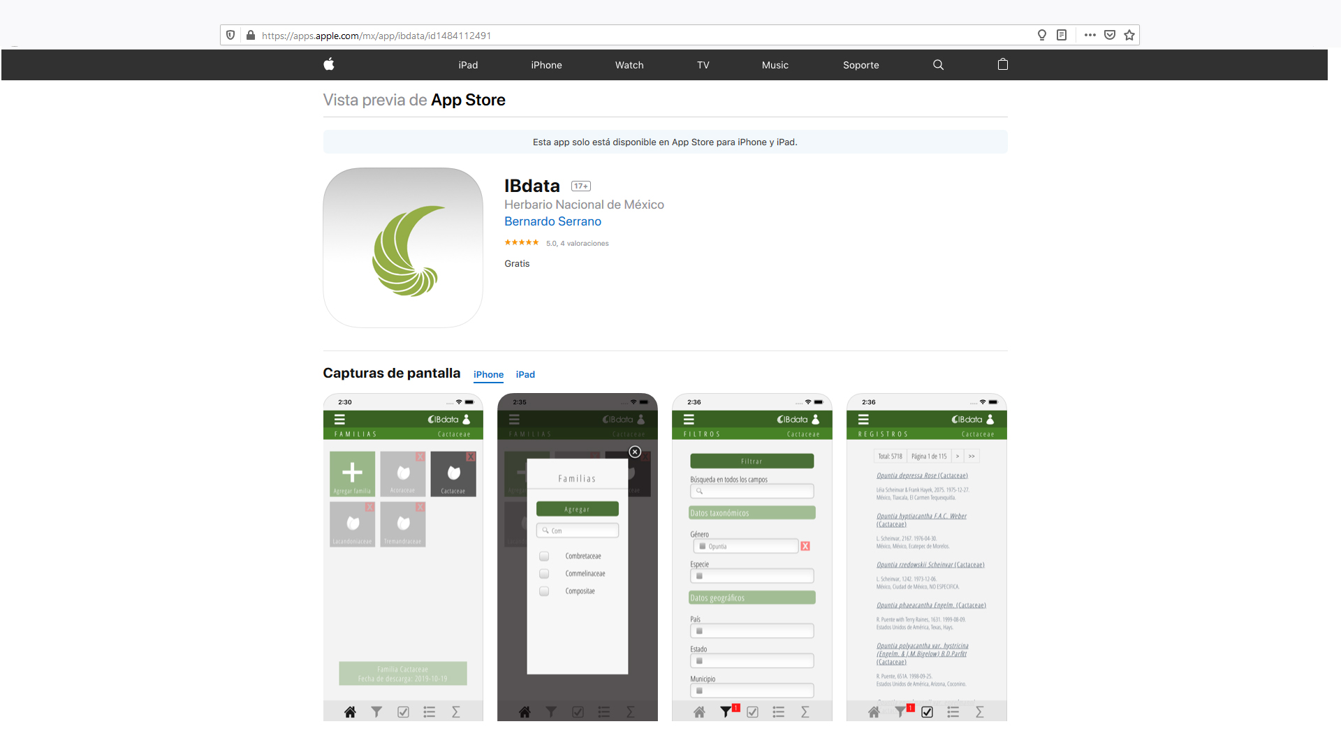 App IBdata